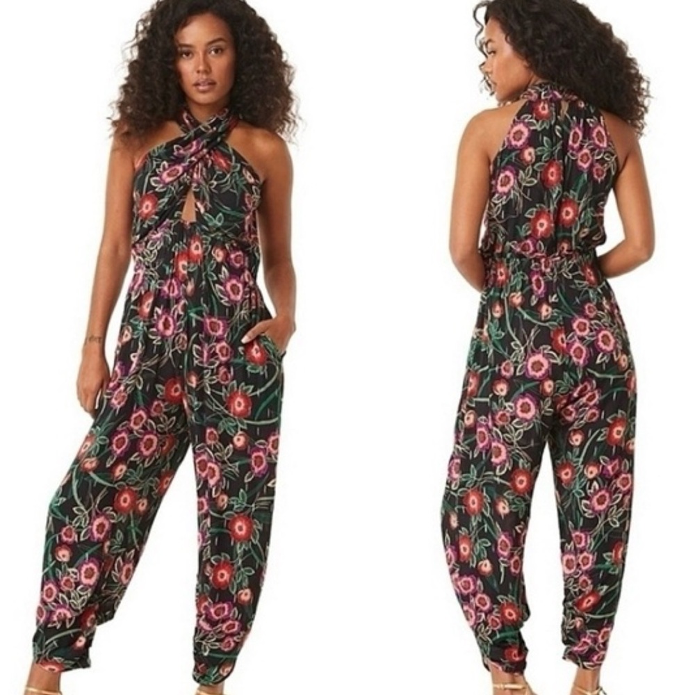 MISA Jumpsuit Kora Full Romper Revolve Elevated Size XS BWT Farm Rio Look $470